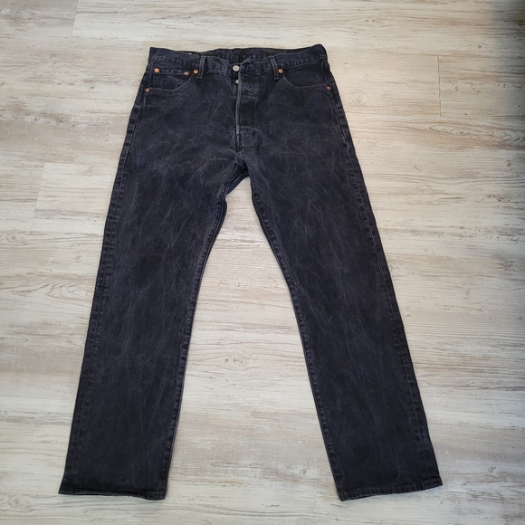 Mens black 501 jeans - Picture 6 of 8